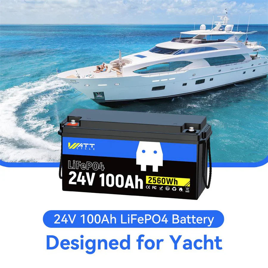 【Easter Sale: 10% OFF】WattCycle NZ - 24V 100Ah LiFePO4 Battery