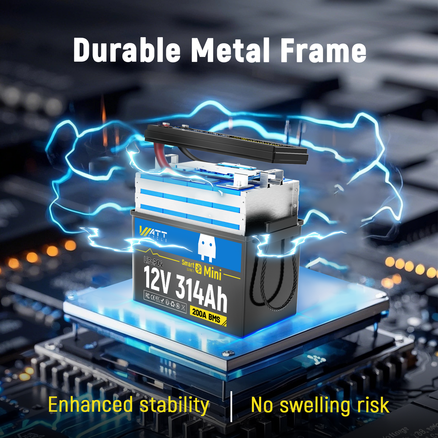 WattCycle NZ - 12V 314Ah MiniBT LiFePO4 Battery