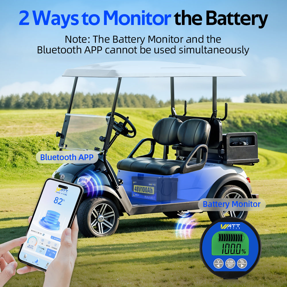 WattCycle AU - 48V 100Ah Golf Cart Battery with Bluetooth