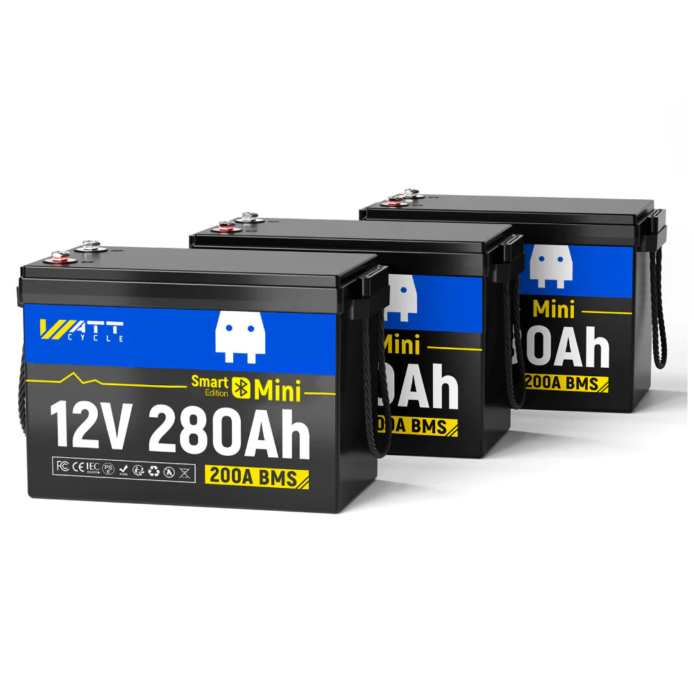 WattCycle NZ - 12V 280Ah Mini LiFePO4 Battery with Bluetooth