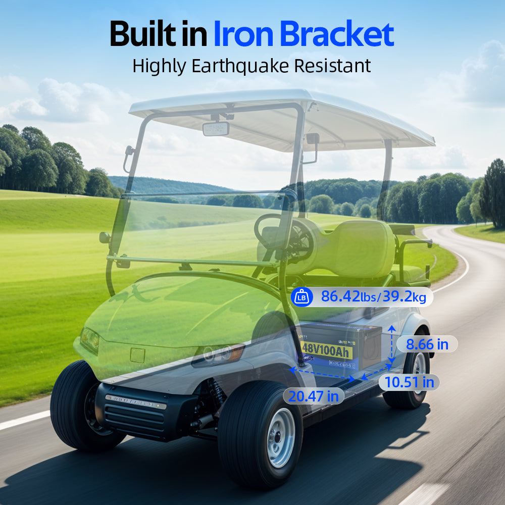 WattCycle AU - 48V 100Ah Golf Cart Battery with Bluetooth