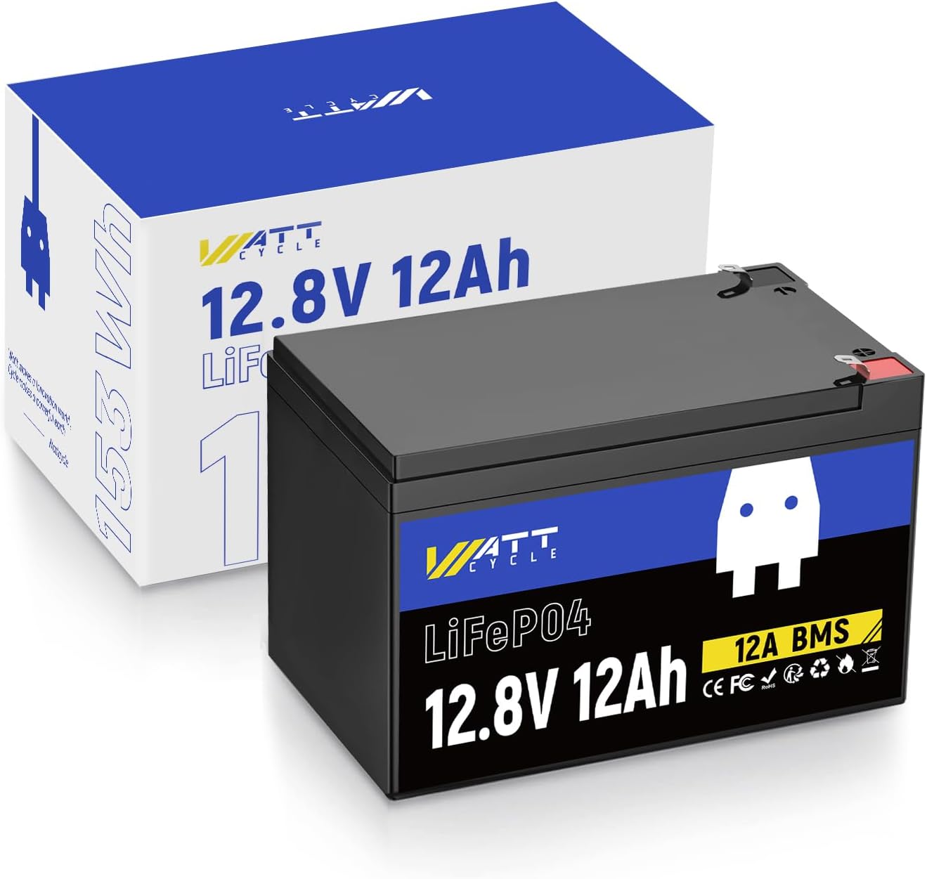 【Easter Sale: 10% OFF】WattCycle NZ - 12V 12Ah LiFePO4 Battery
