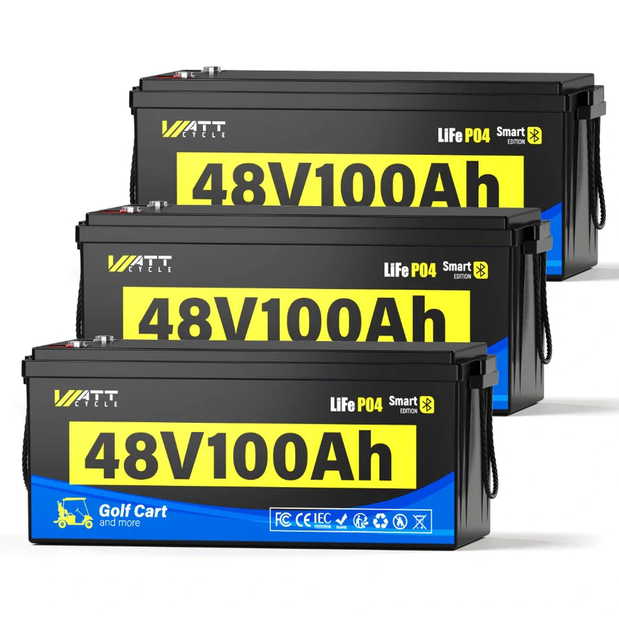 WattCycle NZ - 48V 100Ah Golf Cart Battery with Bluetooth