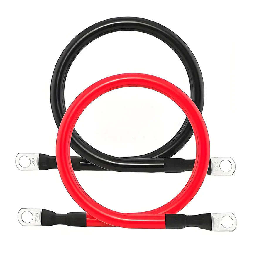 WattCycle NZ - 4AWG 12-Inch Battery Inverter Cable Set