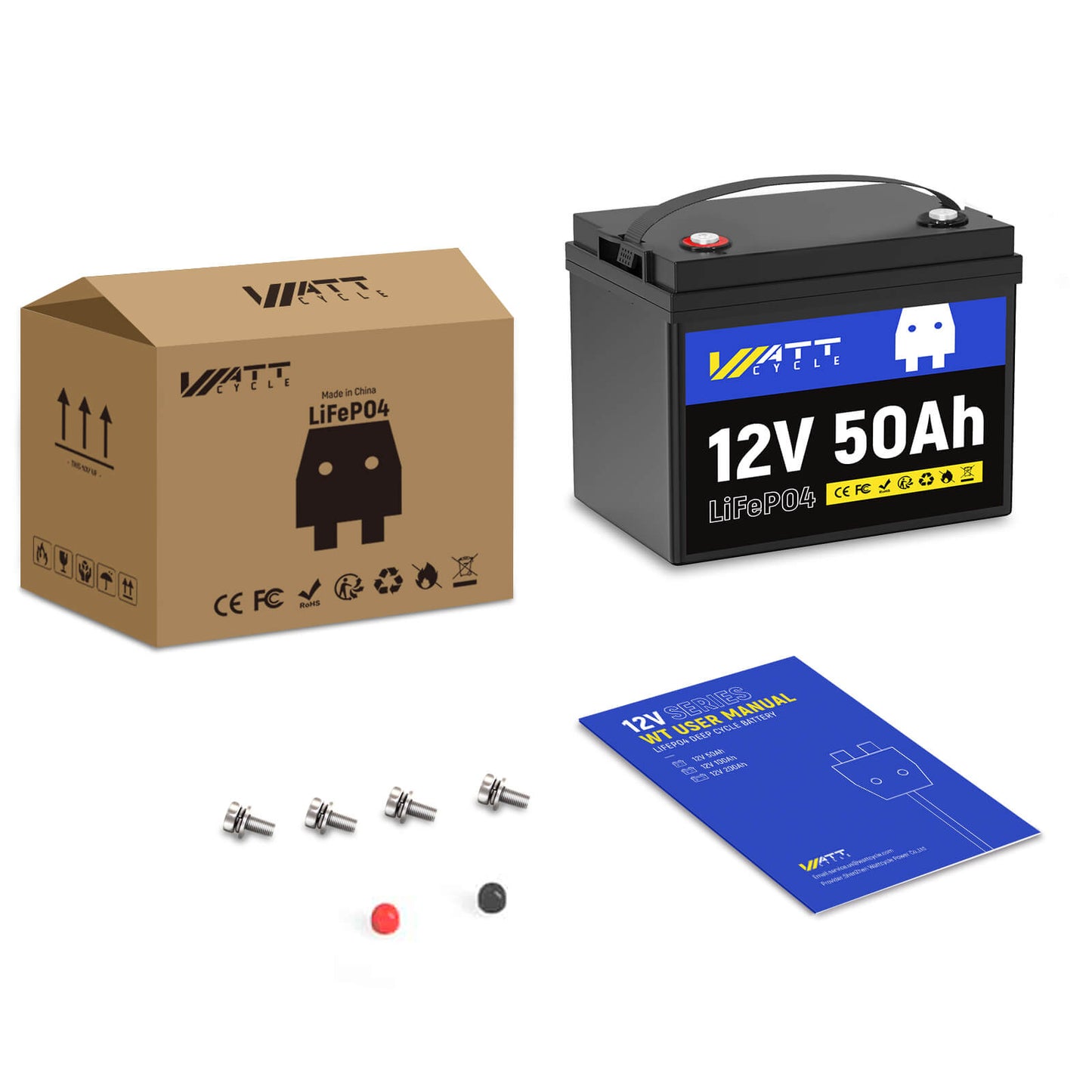 【PRE-SALE】WattCycle NZ - 12V 50Ah LiFePO4 Battery