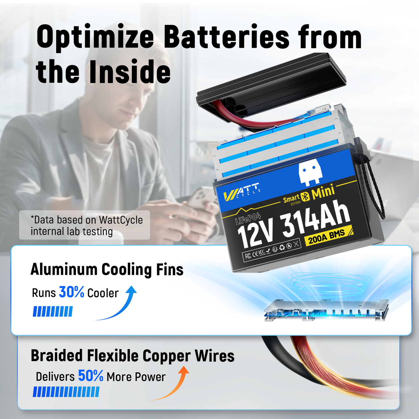 WattCycle NZ - 12V 314Ah MiniBT LiFePO4 Battery