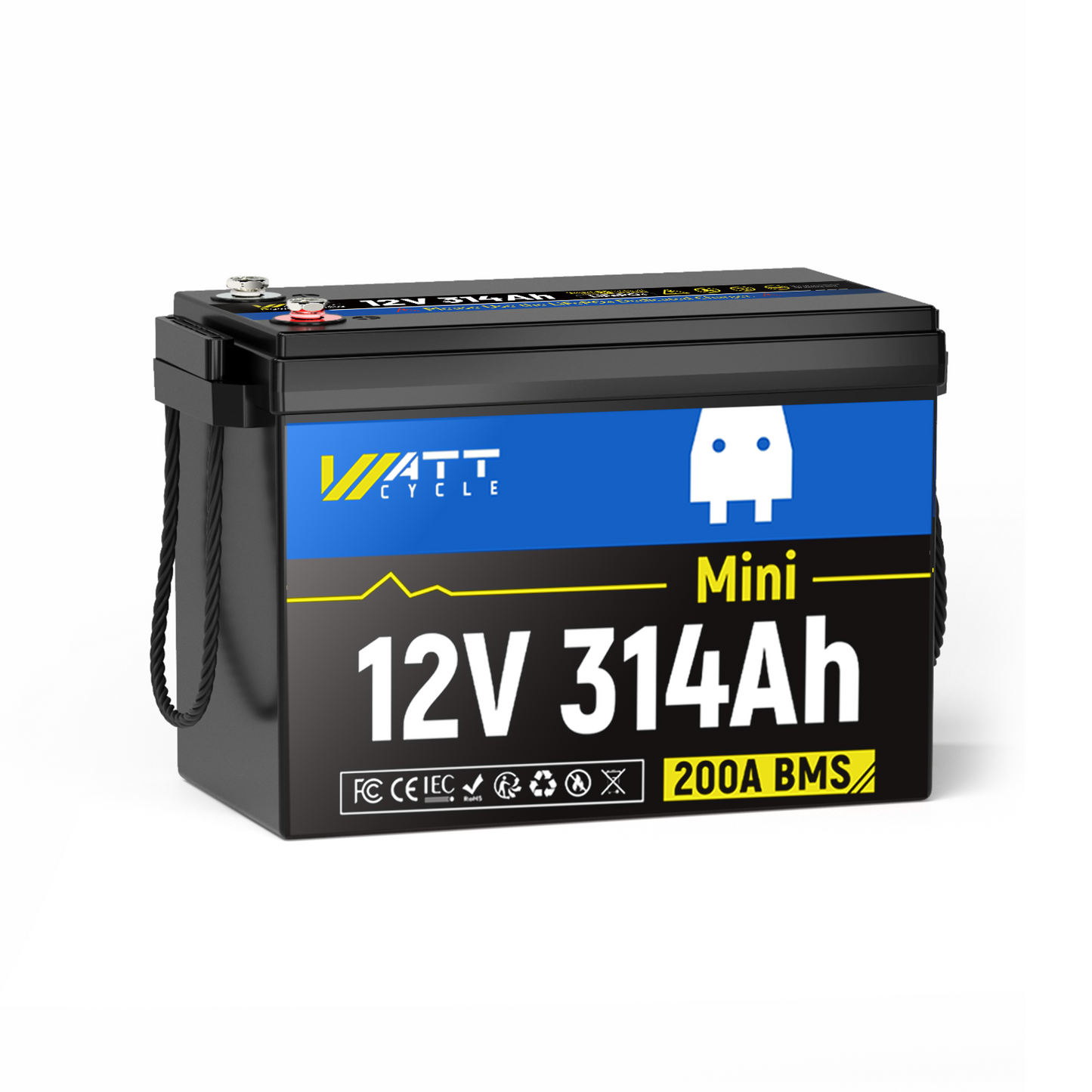 【BOX DAY SALES】WattCycle - 12V 314Ah Mini LiFePO4 Battery