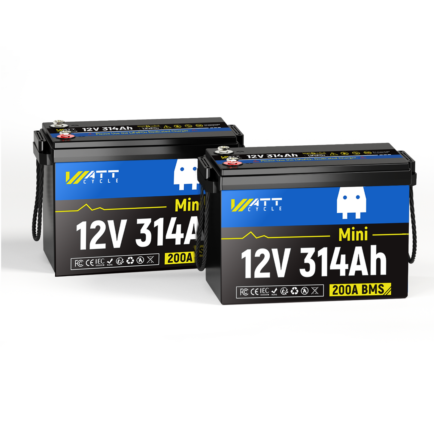 【BOX DAY SALES】WattCycle - 12V 314Ah Mini LiFePO4 Battery