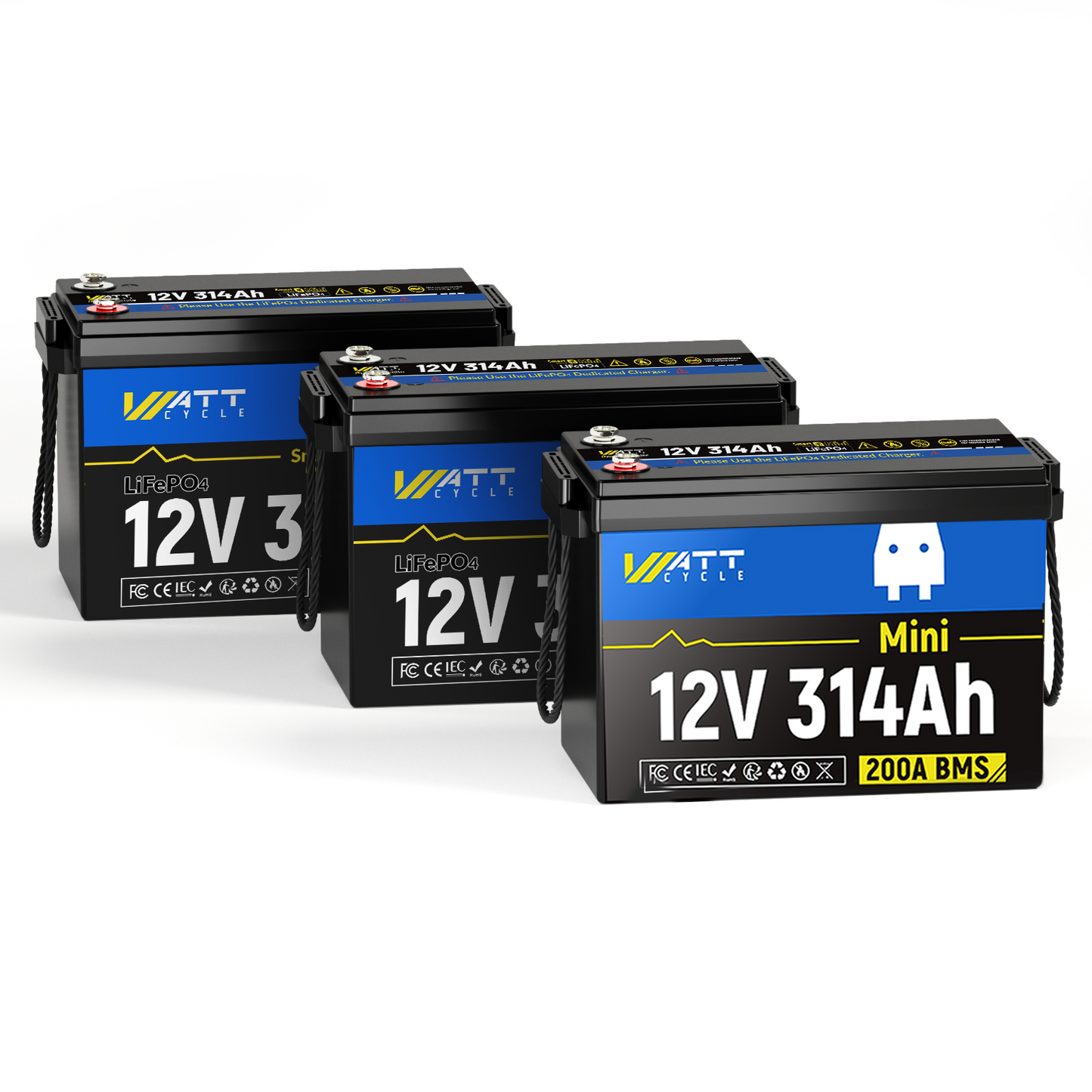 【BOX DAY SALES】WattCycle - 12V 314Ah Mini LiFePO4 Battery