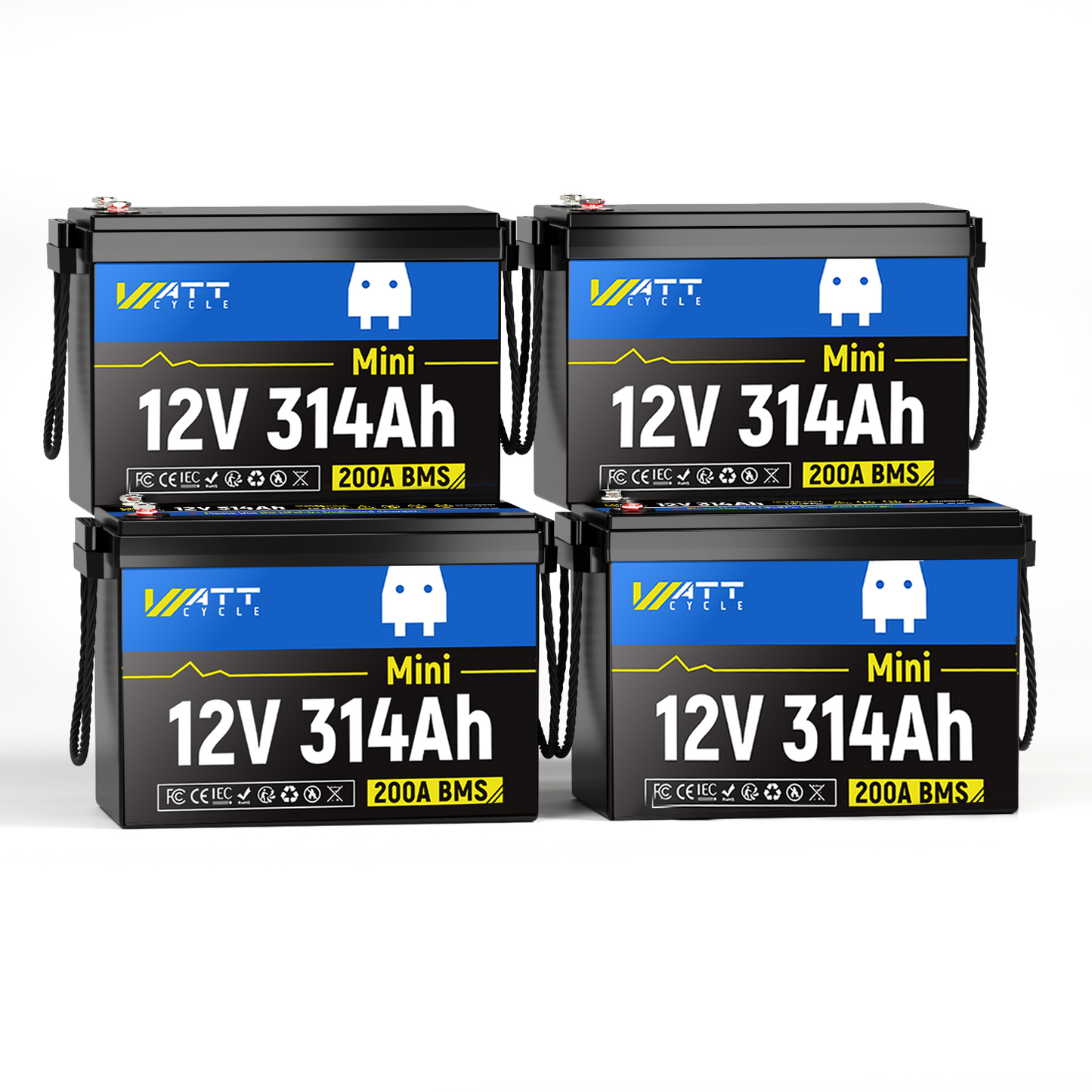 【BOX DAY SALES】WattCycle - 12V 314Ah Mini LiFePO4 Battery