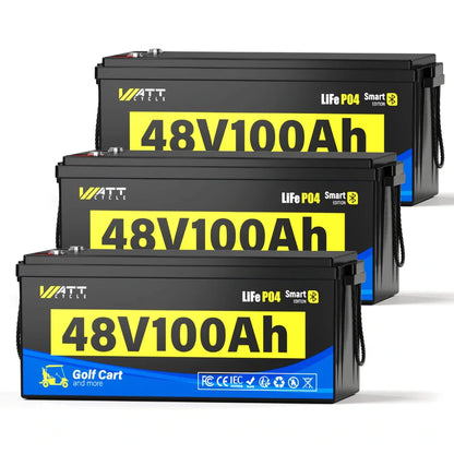 WattCycle NZ - 48V 100Ah Golf Cart Battery with Bluetooth