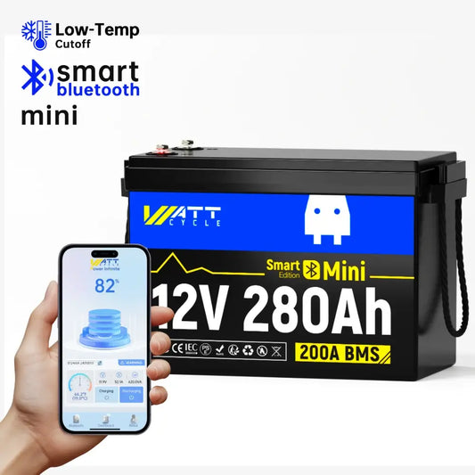 【Pre-Sale】【Easter Sale: 10% OFF】WattCycle NZ - 12V 280Ah Mini LiFePO4 Battery with Bluetooth