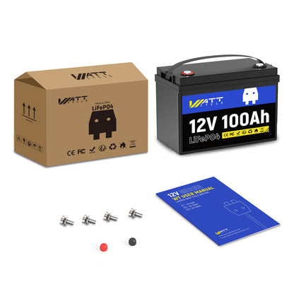 WattCycle NZ - 12V 100Ah Group 24 LiFePO4 Battery