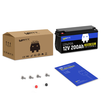 WattCycle NZ - 12V 200Ah LiFePO4 Battery