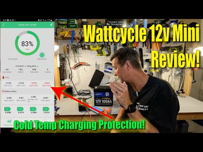 WattCycle NZ - 12V 100Ah Mini Bluetooth LiFePO4 Battery