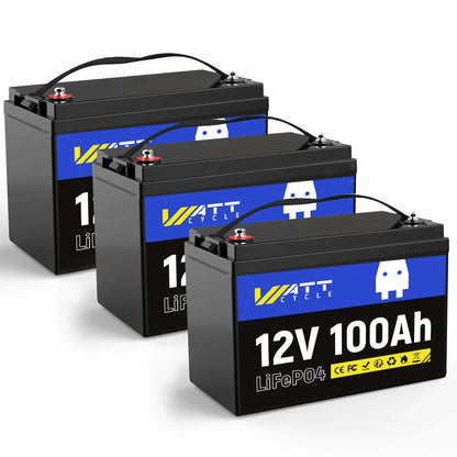 WattCycle NZ - 12V 100Ah Group 24 LiFePO4 Battery